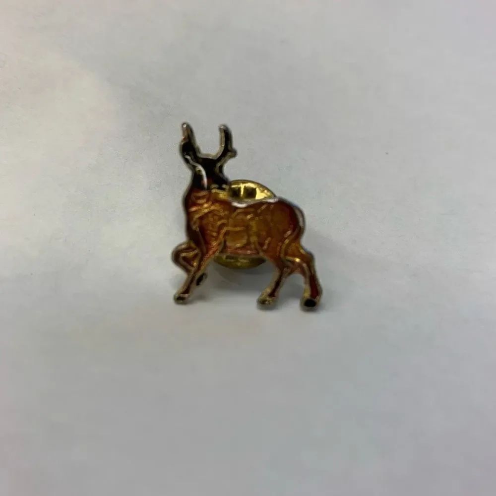Vintage Deer Enamel Lapel Pin